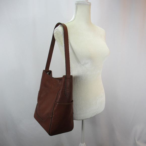 Frye Handbags - Frye Cognac Leather Hobo Shoulder Bag Purse NWT